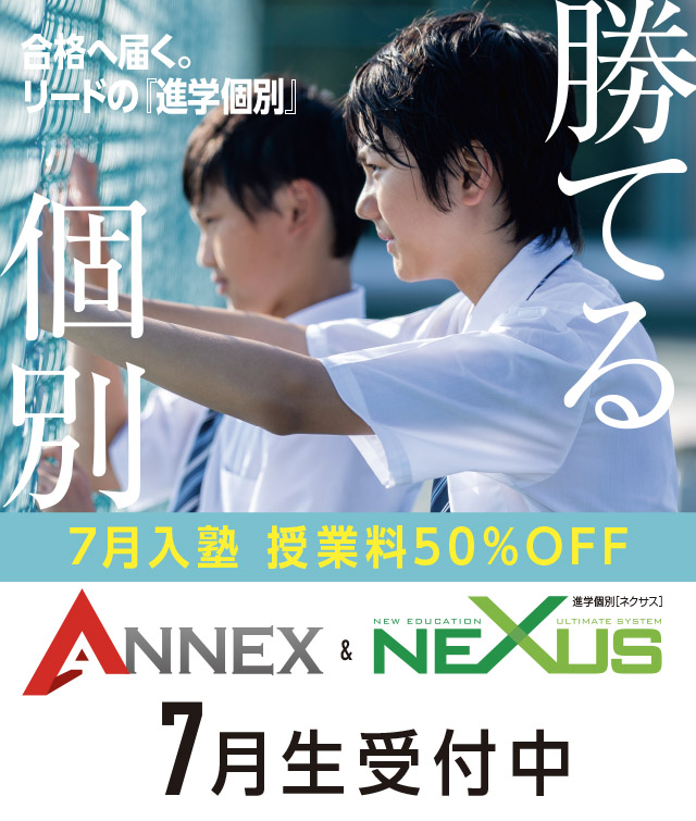 ANEEX・NEXUS7月生受付中